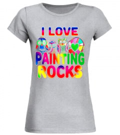 I Love Painting Rocks Bright Beach Stone River Rock T-Shirt