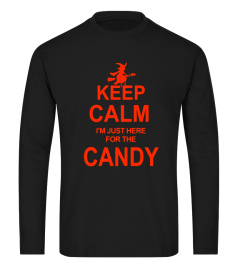 Funny Keep Calm Here For Candy Witch Halloween Party T-shirt