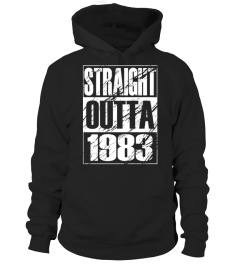 Funny Straight Outta 1983 34th Birthday T-shirt Vintage Gift