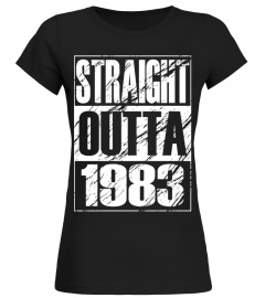 Funny Straight Outta 1983 34th Birthday T-shirt Vintage Gift