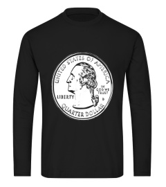 USA Quarter Dollar Design T-shirt Coin Collectors Gifts Tees