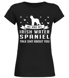 Me and My Irish Water Spaniel Talk Shit About You Christmas Funny Gift T-shirt