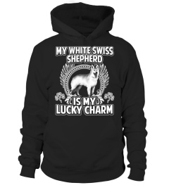 My White Swiss Shepherd is My Lucky Charm Christmas Funny Gift T-shirt