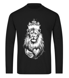 KING LION HEART T Shirt | Tattoo Ink Lion Heart King T-Shirt