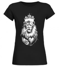 KING LION HEART T Shirt | Tattoo Ink Lion Heart King T-Shirt