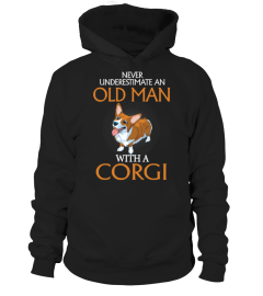 An Old Man With A Corgi !!!