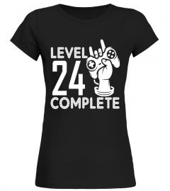 Level 24 Complete Video Gamer Geek 24th Birthday 1993 T-Shir
