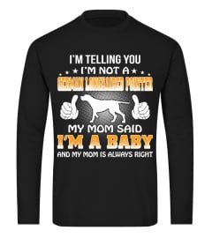 My German Longhaired Pointer My Baby Christmas Funny Gift T-shirt