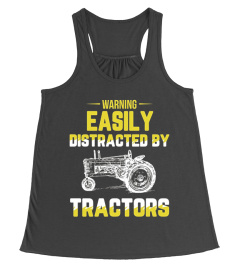 Easily Distracted By Tractors Tshirt