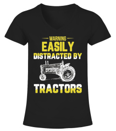 Easily Distracted By Tractors Tshirt