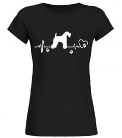 Kerry blue terrier Heartbeat and Paw Cute Christmas Gift T-shirt