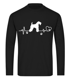 Kerry blue terrier Heartbeat and Paw Cute Christmas Gift T-shirt