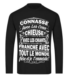 CONNASSE AVEC LES CONS - TSHIRT HUMORISTIQUE DRÔLE JB5 COLLECTION