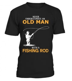 An Old Man With A Fishing Rod