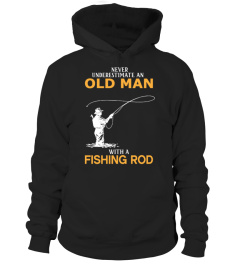 An Old Man With A Fishing Rod