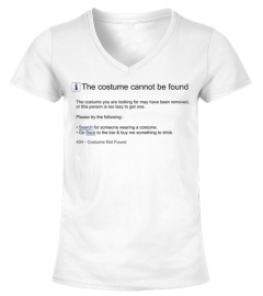 Funny 404 Error Costume Halloween TShirt