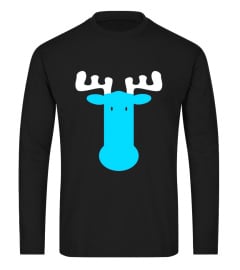 Alaska Cute Moose Shirt Mountain Elk Blue Hiking