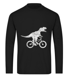 Dinosaur On Bike BMX Rider Biker