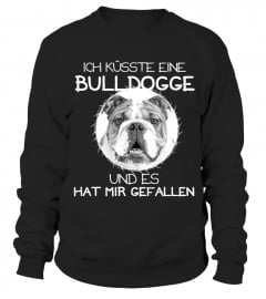 Ich küsste eine Bulldogge Pitbull englische Bulldogge Hund Hunde Dog Shirt Jacke Hoodie Pulli Pullover