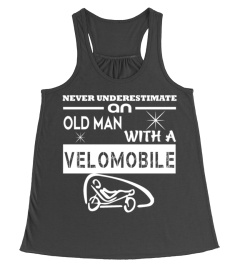 An Old Man With A Velomobile T Shirt