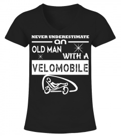 An Old Man With A Velomobile T Shirt