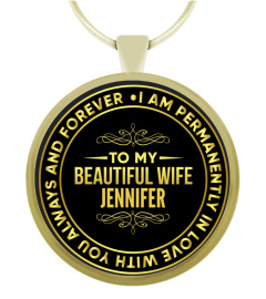 To My Beautiful Wife Custom Necklace