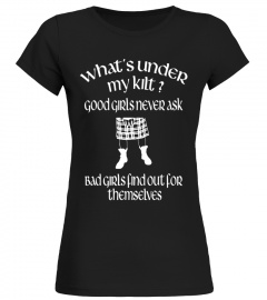 Men's What's Under My Kilt Wearer's T Shirt Funny Gift Idea