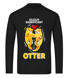 Sea Otter,Romantic,Love Significant Otters Couples T-shirt