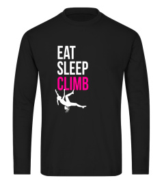 Rock Climbing Eat Sleep Climb shirt womens climber tee gift