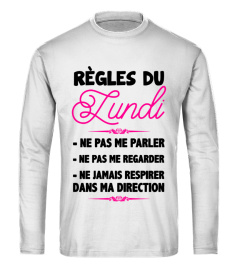 LUNDI TSHIRT HUMOUR DRÔLE JB5 COLLECTION