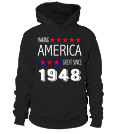 Retro Vintage 69th Birthday MAKING AMERICA GREAT SINCE 1948