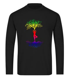 Yoga Tree Rainbow Namaste Nature Lover Karma Shirt