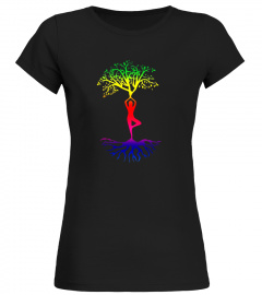 Yoga Tree Rainbow Namaste Nature Lover Karma Shirt