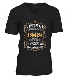 Vintage Born in 1969 Tshirt
