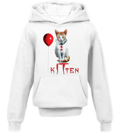 Clown Cat Kitten IT Halloween Hoodie