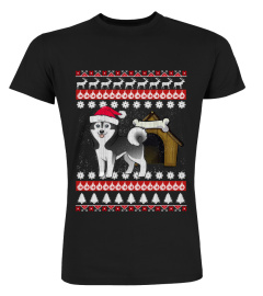 Siberian Husky Ugly Christmas Sweaters