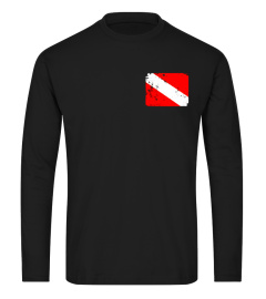 Diver Flag Shirt Vintage Worn Scuba Diving T-Shirt
