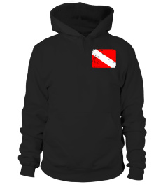 Diver Flag Shirt Vintage Worn Scuba Diving T-Shirt