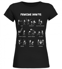 Fencing Funny T-Shirt - Don't Cartoon Tee &amp; Gift