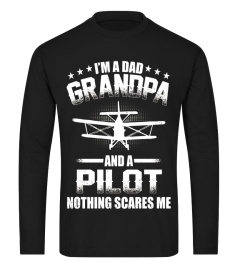 I'm A Dad Grandpa T-Shirt Pilot Father's Day