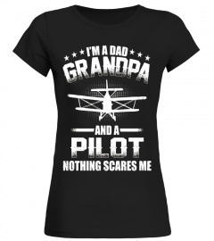I'm A Dad Grandpa T-Shirt Pilot Father's Day