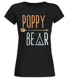Mens Poppy Bear Shirt Grandpa Father's Day Shirt