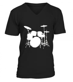 Drums Silhouette Tshirt For Drummers