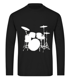 Drums Silhouette Tshirt For Drummers