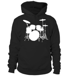 Drums Silhouette Tshirt For Drummers
