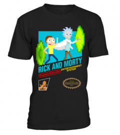 RICK AND MORTY NES CARTRIDGE WITH LOGOS 