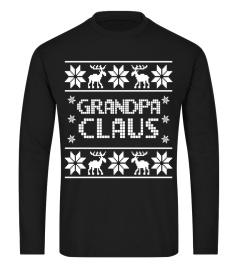 Mens Grandpa Claus Matching Family Christmas T-Shirt Dad Gift