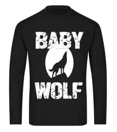 Baby Wolf Shirt Matching Family Tribe Wolves Moon Kids Cub