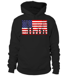 American Flag Chess USA Patriotic Player T-Shirt Vintage