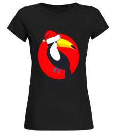 Funny Toucan Christmas Santa Hat T-Shirt